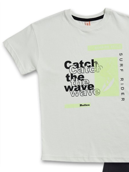 REFLEX Εφηβικό Σετ Κοντομάνικο Με Βερμούδα για αγόρια #73327 Εκρού REFLEX Εφηβικό Σετ Κοντομάνικο Με Βερμούδα για αγόρια #73327 Εκρού