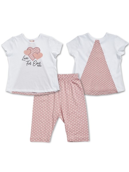 REFLEX Παιδικό Σετ Με Κολάν για Κορίτσια 1-6 ετών #74355 Λευκό