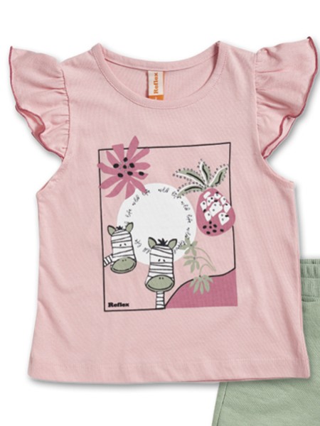 REFLEX Παιδικό Σετ για Κορίτσια 1-6 ετών #74365 Ροζ REFLEX Παιδικό Σετ για Κορίτσια 1-6 ετών #74365 Ροζ