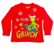 SABOR Παιδική Πιτζάμα Χειμωνιάτικη 4-10 ετών XMAS GRINCH #7373 Kόκκινο