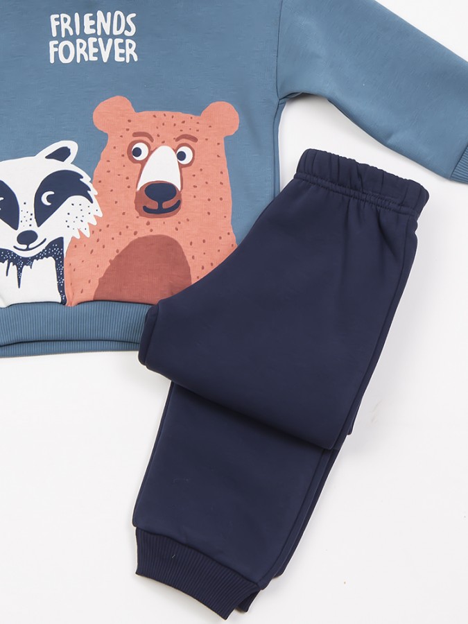 TRAX Παιδική Φόρμα για Αγόρι 1-6 ετών - 46906 Πετρόλ