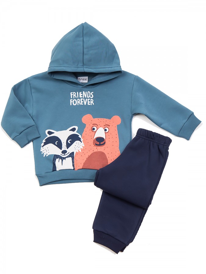 TRAX Παιδική Φόρμα για Αγόρι 1-6 ετών - 46906 Πετρόλ