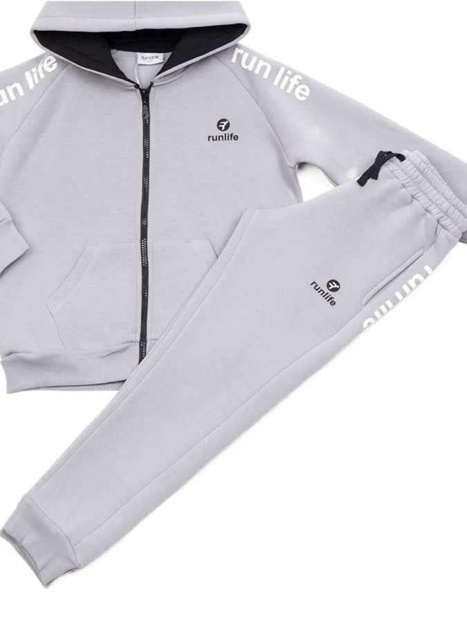 TRAX Εφηβική Φόρμα για Αγόρι 6-16 ετών "Runlife" - 44849 Γκρι TRAX Εφηβική Φόρμα για Αγόρι 6-16 ετών "Runlife" - 44849 Γκρι