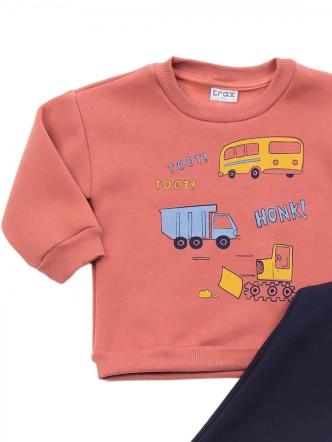 TRAX Παιδική Φόρμα για Αγόρι 1-6 ετών "Toot Toot" - 44918 Πορτοκαλί TRAX Παιδική Φόρμα για Αγόρι 1-6 ετών "Toot Toot" - 44918 Πορτοκαλί