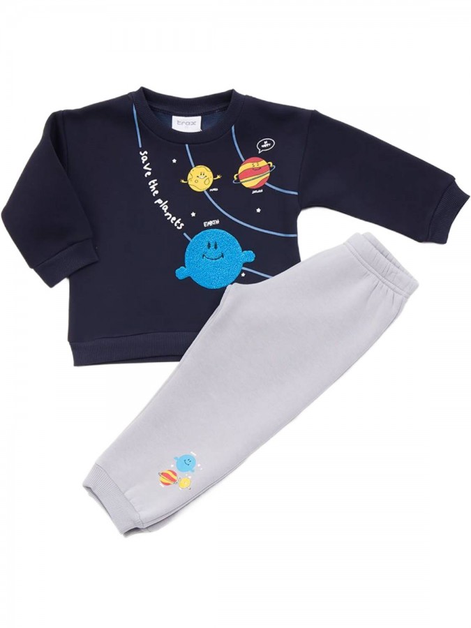 TRAX Παιδική Φόρμα για Αγόρι 1-6 ετών "Save the planet" - 44926 Μαρέν TRAX Παιδική Φόρμα για Αγόρι 1-6 ετών "Save the planet" - 44926 Μαρέν