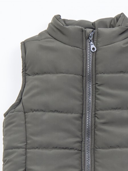 TRAX Εφηβικό Αμάνικο Μπουφάν για αγόρια #45351 Χακί