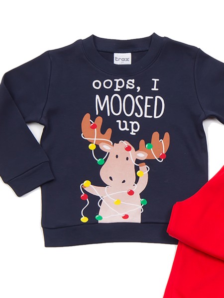 TRAX Bebe Πυτζάμα Χειμωνιάτικη για αγόρι 1-6 ετών #46995 Μπλε TRAX Bebe Πυτζάμα Χειμωνιάτικη για αγόρι 1-6 ετών #46995 Μπλε