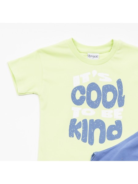 TRAX Παιδικό Σετ Κοντομάνικο Με Βερμούδα για αγόρια 1-6 ετών #45421 Λάιμ TRAX Παιδικό Σετ Κοντομάνικο Με Βερμούδα για αγόρια 1-6 ετών #45421 Λάιμ