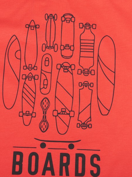 TRAX Εφηβικό Σετ Κοντομάνικο Με Βερμούδα για αγόρια #47325 Κόκκινο