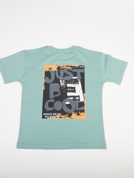 TRAX Εφηβικό Σετ Κοντομάνικο Με Βερμούδα για αγόρια #47329 Μέντα