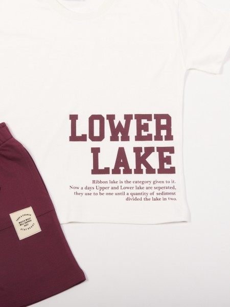 TRAX Εφηβικό Σετ Κοντομάνικο Με Βερμούδα για αγόρια 8-16 ετών #47350 Εκρού