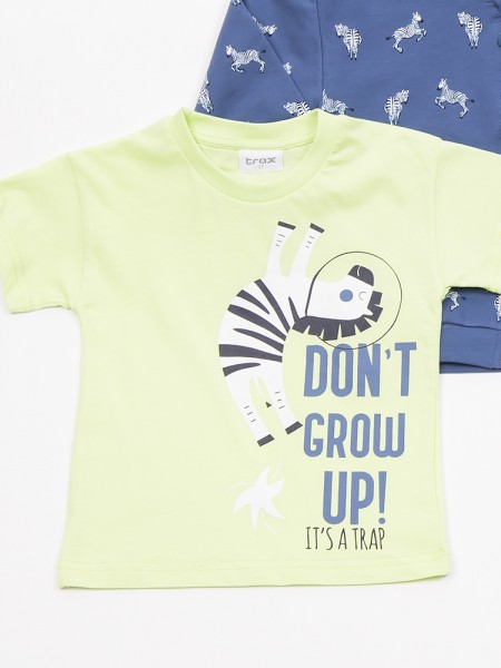 TRAX Παιδικό Σετ Με Ζακέτα Μακρύ Παντελόνι για αγόρια 1-6 ετών #47407 Ίντιγκο