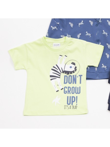 TRAX Παιδικό Σετ Με Ζακέτα Μακρύ Παντελόνι για αγόρια 1-6 ετών #47407 Ίντιγκο TRAX Παιδικό Σετ Με Ζακέτα Μακρύ Παντελόνι για αγόρια 1-6 ετών #47407 Ίντιγκο