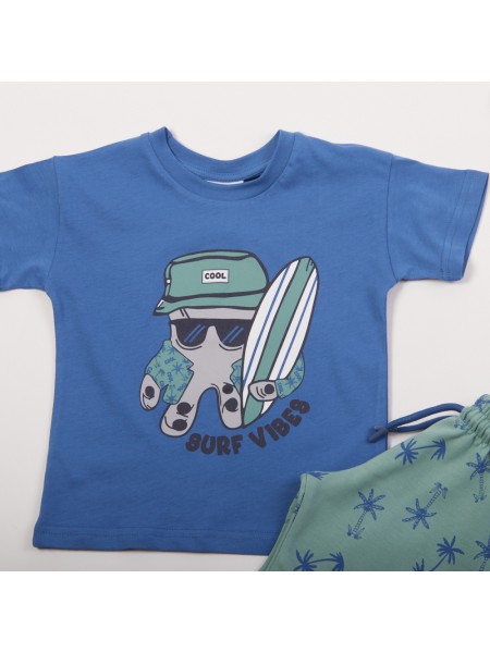 TRAX Παιδικό Σετ Κοντομάνικο Με Βερμούδα και Καπέλο για αγόρια 1-6 ετών #47436 Ίντιγκο TRAX Παιδικό Σετ Κοντομάνικο Με Βερμούδα και Καπέλο για αγόρια 1-6 ετών #47436 Ίντιγκο