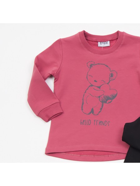 TRAX Παιδική Φόρμα με κολάν για Κορίτσι 1-6 ετών - 46703 Τερακότα TRAX Παιδική Φόρμα με κολάν για Κορίτσι 1-6 ετών - 46703 Τερακότα