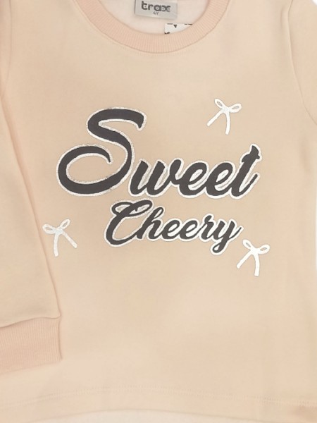 TRAX Παιδική Φόρμα με κολάν για Κορίτσι 1-6 ετών - 42760 Πούδρα TRAX Παιδική Φόρμα με κολάν για Κορίτσι 1-6 ετών - 42760 Πούδρα