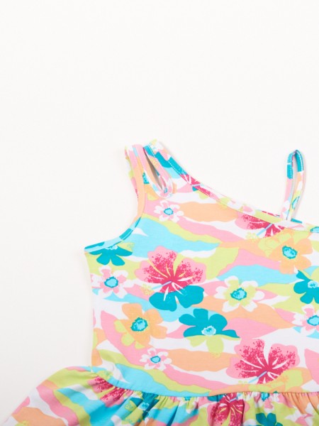 TRAX Παιδικό Φόρεμα για Κορίτσια 1-6 ετών #47247 Λευκό