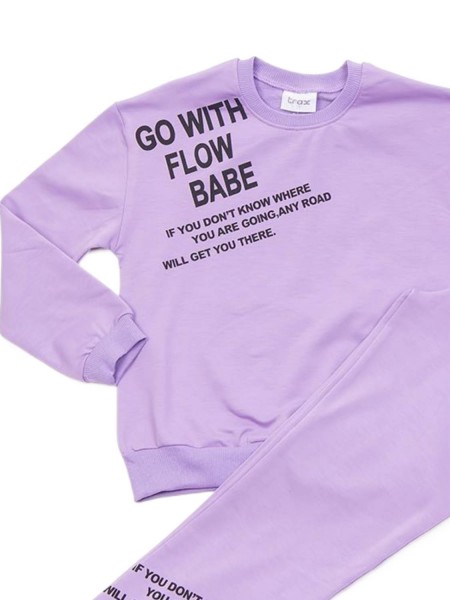 TRAX Εφηβική Φόρμα για Κορίτσι 6-16 ετών "Go With Flow Babe"- 44631 Λιλά TRAX Εφηβική Φόρμα για Κορίτσι 6-16 ετών "Go With Flow Babe"- 44631 Λιλά