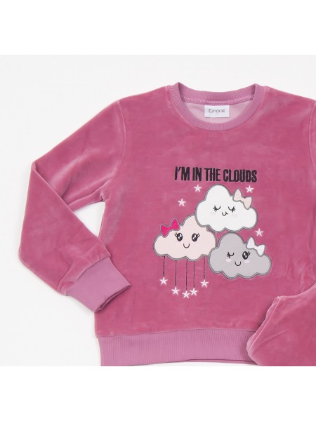 TRAX Εφηβική Πιτζάμα Βελουτέ για Κορίτσι 8-16 ετών - 46696 Ροζ TRAX Εφηβική Πιτζάμα Βελουτέ για Κορίτσι 8-16 ετών - 46696 Ροζ