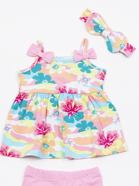 TRAX Βρεφικό Σετ για Κορίτσια 0-24 Μηνών #47013 Ροζ