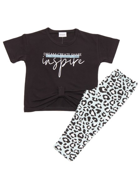 TRAX Εφηβικό Σετ Με Κολάν για Κορίτσια 8-16 ετών #47130 Μαύρο