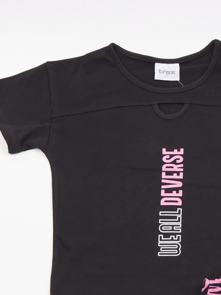 TRAX Εφηβικό Σετ Με Κολάν για Κορίτσια 8-16 ετών #47131 Μαύρο