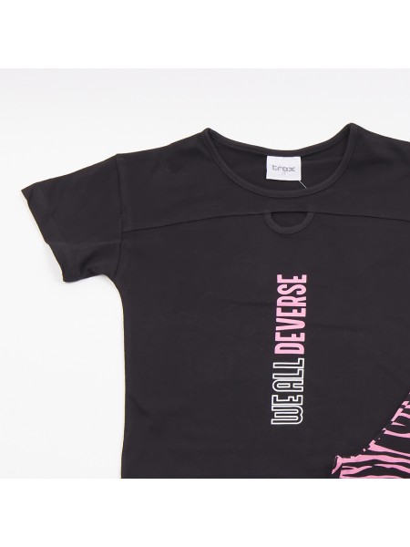 TRAX Εφηβικό Σετ Με Κολάν για Κορίτσια 8-16 ετών #47131 Μαύρο TRAX Εφηβικό Σετ Με Κολάν για Κορίτσια 8-16 ετών #47131 Μαύρο