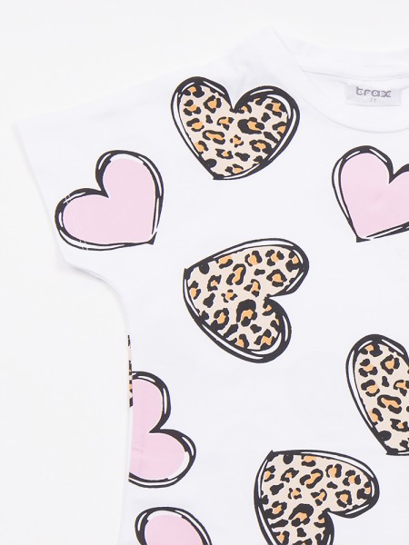 TRAX Εφηβικό Σετ Με Κολάν για Κορίτσια 8-16 ετών #47133 Λευκό