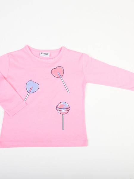 TRAX Παιδικό Σετ Με Κολάν για Κορίτσια 1-6 ετών #47207 Ροζ