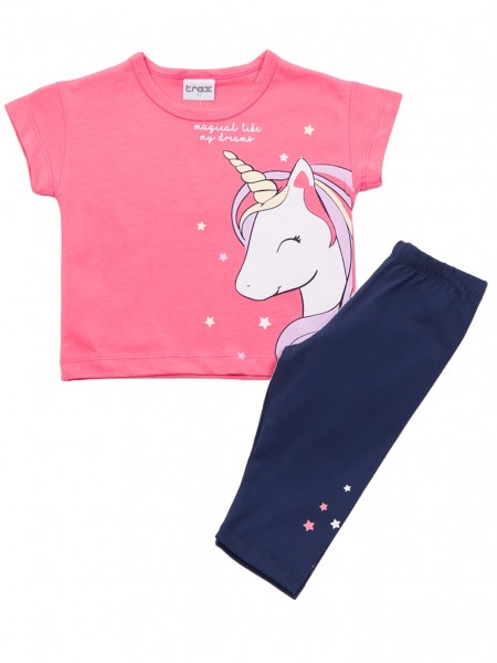 TRAX Παιδικό Σετ Με Κολάν για Κορίτσια 1-6 ετών #47211 Γρανίτα