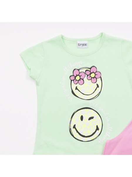 TRAX Παιδικό Σετ Με Κολάν για Κορίτσια 1-6 ετών #47216 Λαχανί TRAX Παιδικό Σετ Με Κολάν για Κορίτσια 1-6 ετών #47216 Λαχανί