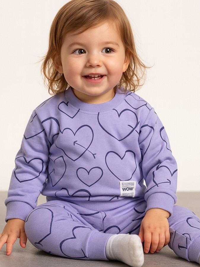 TRAX Βρεφική Φόρμα για Κορίτσι 0-18 μηνών - 48505 Μύρτιλο TRAX Βρεφική Φόρμα για Κορίτσι 0-18 μηνών - 48505 Μύρτιλο