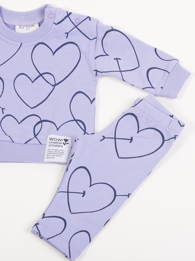 TRAX Βρεφική Φόρμα για Κορίτσι 0-18 μηνών - 48505 Μύρτιλο TRAX Βρεφική Φόρμα για Κορίτσι 0-18 μηνών - 48505 Μύρτιλο