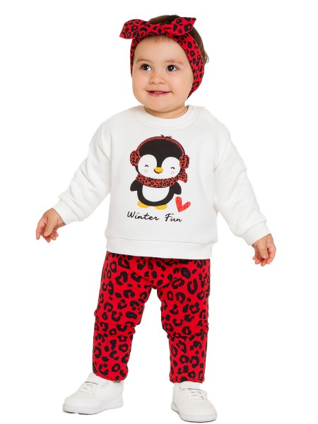 TRAX Βρεφική Φόρμα για Κορίτσι 0-18 μηνών - 48507 Βανίλια