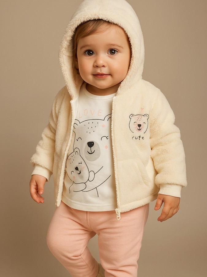 TRAX Βρεφικό Σετ 3τμχ για Κορίτσι 0-18 μηνών #48514 Βανίλια TRAX Βρεφικό Σετ 3τμχ για Κορίτσι 0-18 μηνών #48514 Βανίλια