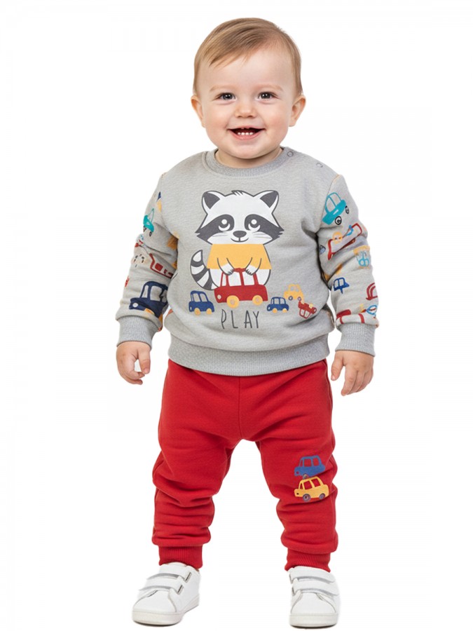 TRAX Βρεφική Φόρμα για Αγόρι 0-18 μηνών - 48561 Stone TRAX Βρεφική Φόρμα για Αγόρι 0-18 μηνών - 48561 Stone