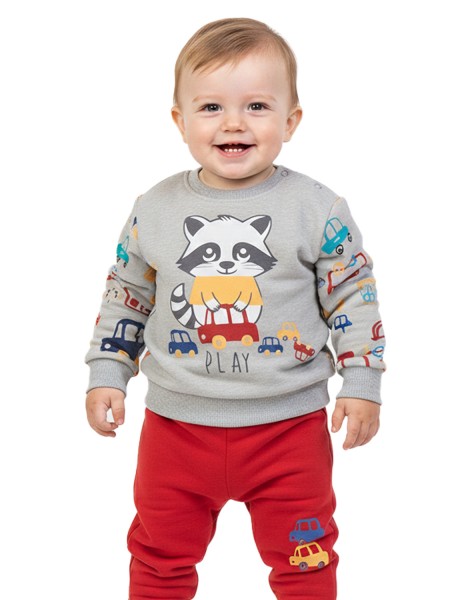 TRAX Βρεφική Φόρμα για Αγόρι 0-18 μηνών - 48561 Stone TRAX Βρεφική Φόρμα για Αγόρι 0-18 μηνών - 48561 Stone