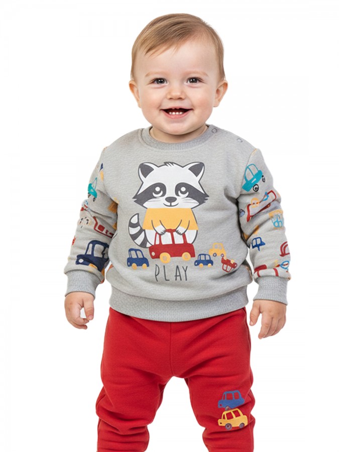 TRAX Βρεφική Φόρμα για Αγόρι 0-18 μηνών - 48561 Stone TRAX Βρεφική Φόρμα για Αγόρι 0-18 μηνών - 48561 Stone