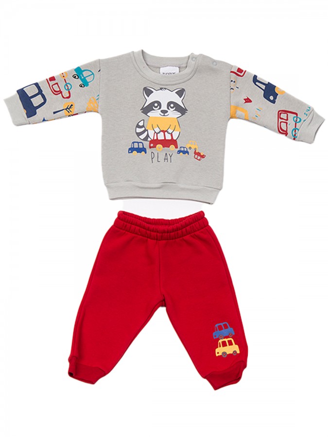 TRAX Βρεφική Φόρμα για Αγόρι 0-18 μηνών - 48561 Stone TRAX Βρεφική Φόρμα για Αγόρι 0-18 μηνών - 48561 Stone