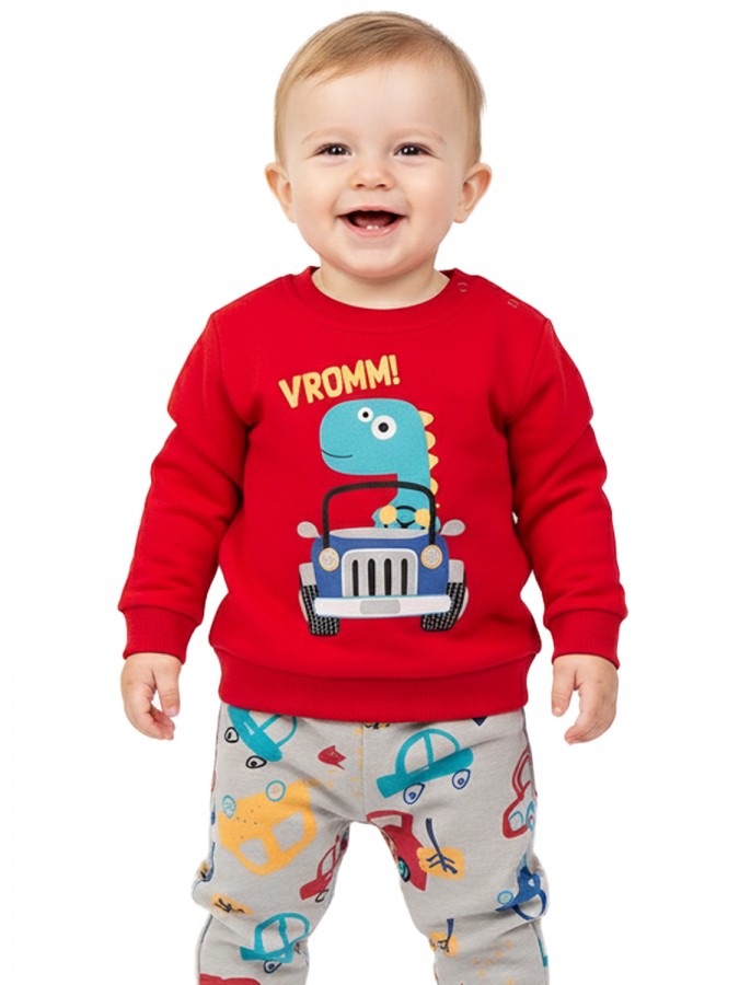 TRAX Βρεφική Φόρμα για Αγόρι 0-18 μηνών - 48562 Κόκκινο TRAX Βρεφική Φόρμα για Αγόρι 0-18 μηνών - 48562 Κόκκινο