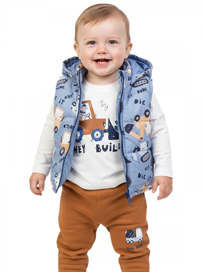 TRAX Βρεφικό Σετ 3τμχ Με Αμάνικο Μακρύ Παντελόνι για αγόρια 0-18 μηνών #48573 Ίντιγκο TRAX Βρεφικό Σετ 3τμχ Με Αμάνικο Μακρύ Παντελόνι για αγόρια 0-18 μηνών #48573 Ίντιγκο