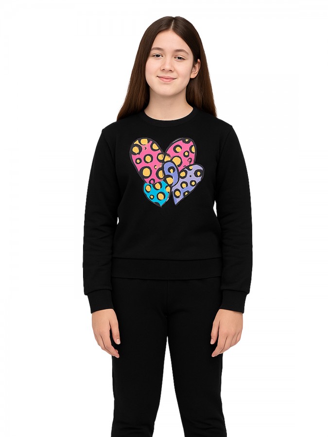 TRAX Εφηβική Φόρμα για Κορίτσι 6-16 ετών - 48626 Μαύρο TRAX Εφηβική Φόρμα για Κορίτσι 6-16 ετών - 48626 Μαύρο