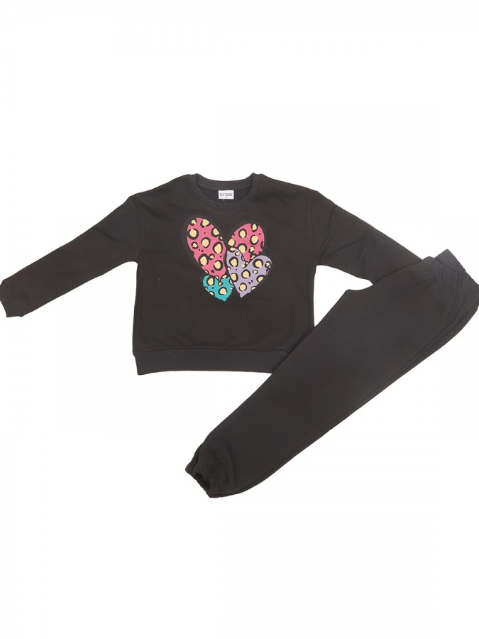 TRAX Εφηβική Φόρμα για Κορίτσι 6-16 ετών - 48626 Μαύρο TRAX Εφηβική Φόρμα για Κορίτσι 6-16 ετών - 48626 Μαύρο