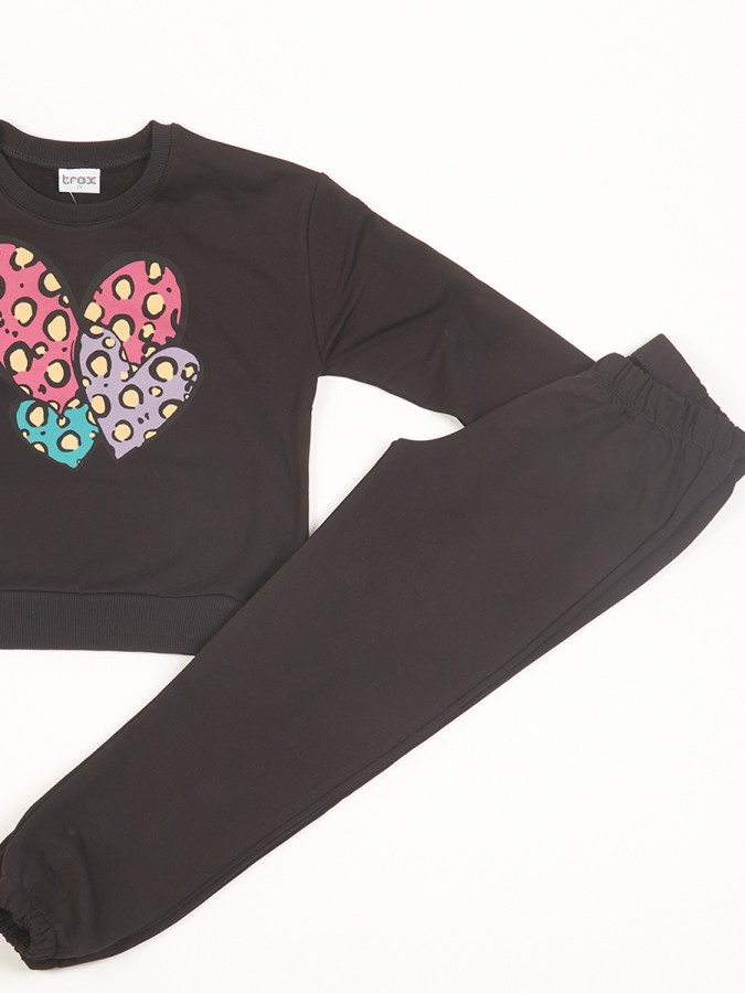 TRAX Εφηβική Φόρμα για Κορίτσι 6-16 ετών - 48626 Μαύρο TRAX Εφηβική Φόρμα για Κορίτσι 6-16 ετών - 48626 Μαύρο