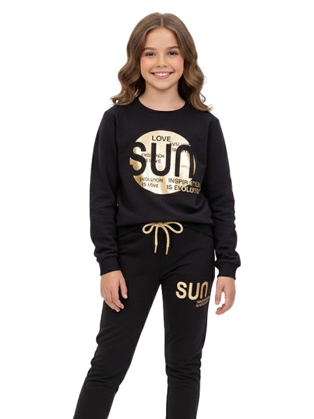 TRAX Εφηβική Φόρμα για Κορίτσι 6-16 ετών - 48628 Μαύρο TRAX Εφηβική Φόρμα για Κορίτσι 6-16 ετών - 48628 Μαύρο