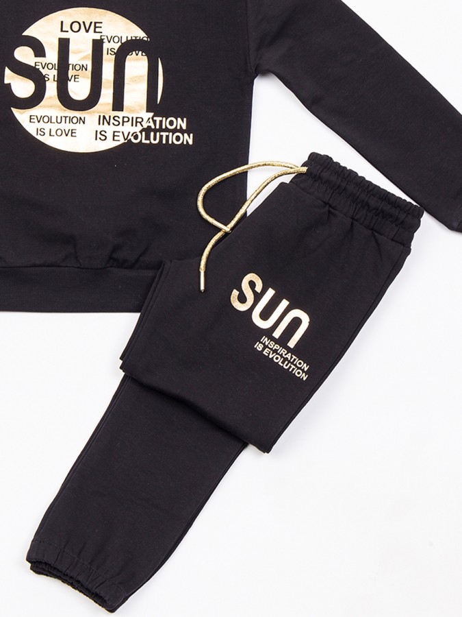 TRAX Εφηβική Φόρμα για Κορίτσι 6-16 ετών - 48628 Μαύρο