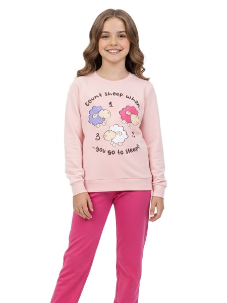 TRAX Εφηβική Πιτζάμα για Κορίτσι 8-16 ετών - 48691 Ροζ TRAX Εφηβική Πιτζάμα για Κορίτσι 8-16 ετών - 48691 Ροζ
