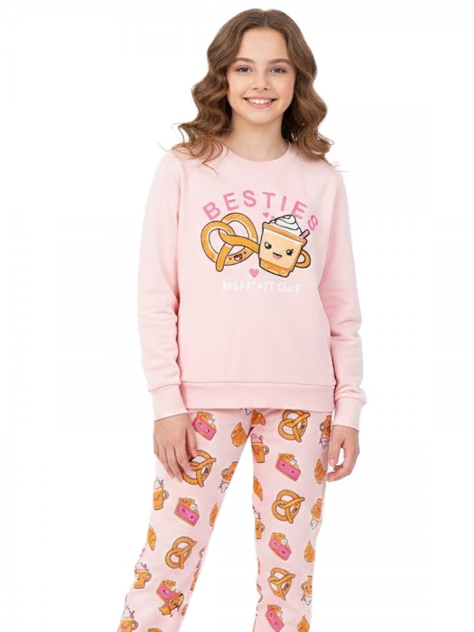 TRAX Εφηβική Πιτζάμα για Κορίτσι 8-16 ετών - 48693 Ροζ TRAX Εφηβική Πιτζάμα για Κορίτσι 8-16 ετών - 48693 Ροζ