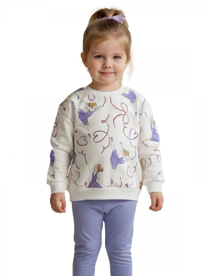 TRAX Παιδική Φόρμα με κολάν για Κορίτσι 1-6 ετών - 48704 Βανίλια TRAX Παιδική Φόρμα με κολάν για Κορίτσι 1-6 ετών - 48704 Βανίλια