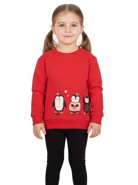 TRAX Παιδική Φόρμα με κολάν για Κορίτσι 1-6 ετών - 48705 Κόκκινο TRAX Παιδική Φόρμα με κολάν για Κορίτσι 1-6 ετών - 48705 Κόκκινο